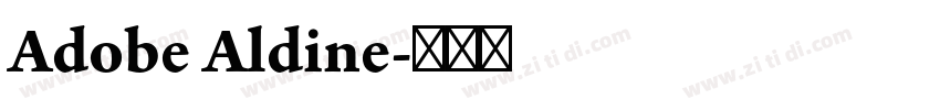 Adobe Aldine字体转换